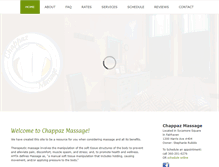 Tablet Screenshot of chappazmassage.com